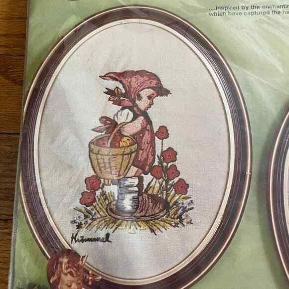 Hummel Peasant Children Girl (no 0232) Vintage Embroidery Kit by Paragon - Picture 2 of 6